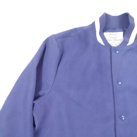 Microsoft Jacket Mens Large Team France MACH Varsity Bomber Embroidered - Picture 7 of 16